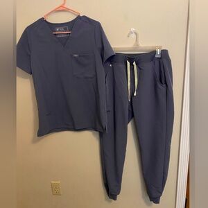 Space Blue Small Scrub Set